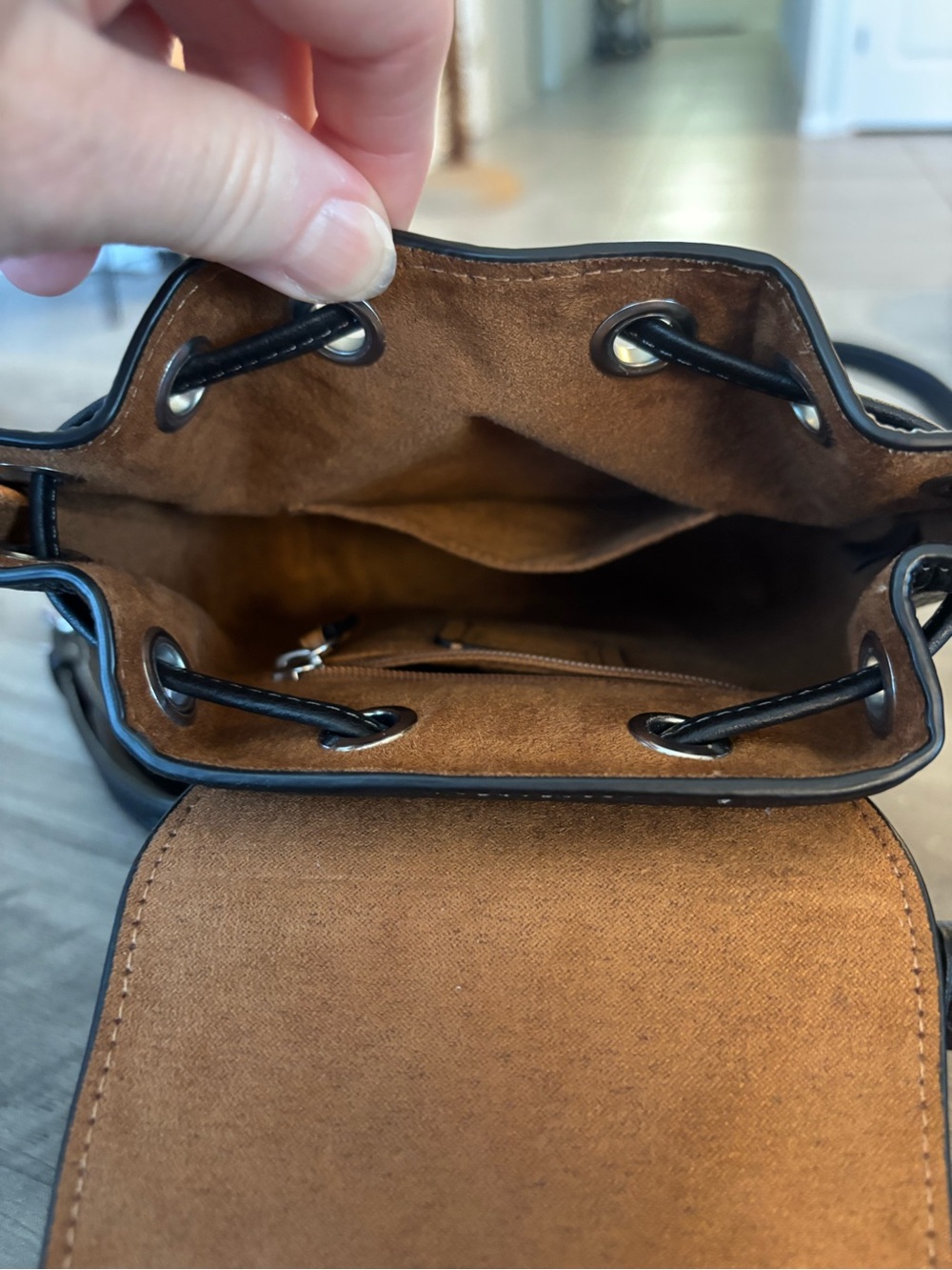 Coach Black Pebbled Leather Mini Backpack - Picture 6 of 8